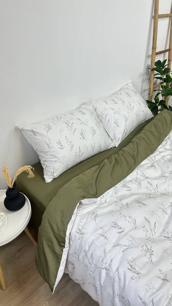 Комплект постільної білизни з Premium Сатину Сухоцвіти 150*220 (2) 12326 фото