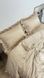 Комплект постільної білизни з Premium Сатину Піщаний 175*210 12922 фото
