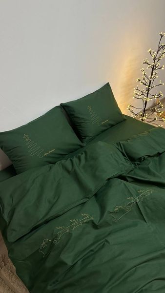 Комплект постільної білизни з Бязь Gold Lux Merry Christmas 200*220 13091 фото
