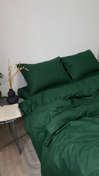 Комплект постільної білизни з Бязь Gold Lux Смарагд 200/220 11906 фото