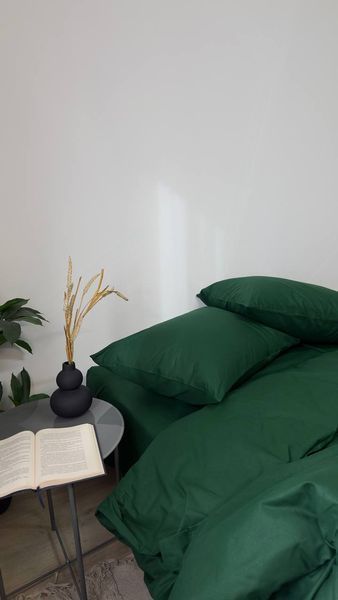 Комплект постільної білизни з Бязь Gold Lux Смарагд 200/220 11906 фото