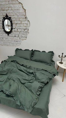 Комплект постільної білизни з Бязь Gold Lux Евкаліпт 150/210 12740 фото