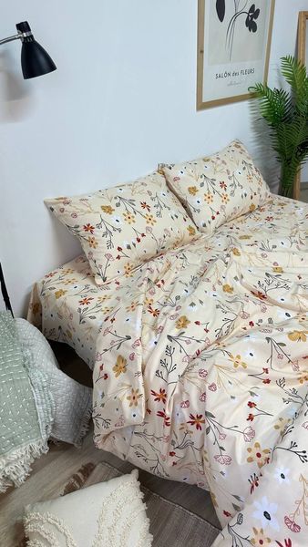 Комплект постільної білизни з Бязь Gold Lux Сонячний 150/210 11570 фото