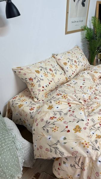 Комплект постільної білизни з Бязь Gold Lux Сонячний 150/210 11570 фото