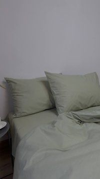 Комплект постільної білизни з Бязь Gold Lux Шавлієвий 150/210 11571 фото