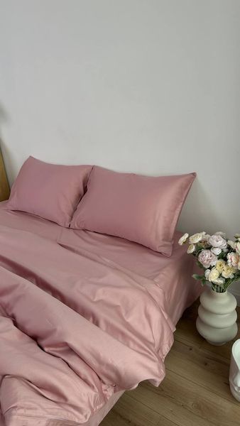 Комплект постільної білизни з Premium Сатину Пильна троянда 200*220 12254 фото