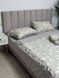 Комплект постільної білизни з літньою ковдрою 200*220, Беж з листочками 12065 фото 6