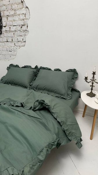 Комплект постільної білизни з Бязь Gold Lux Евкаліпт 200/220 12815 фото
